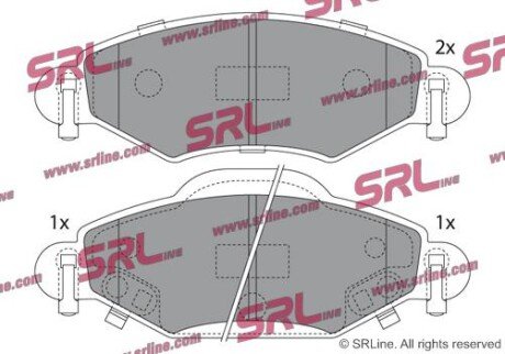 Фото автозапчастини гальмівні(тормозні) колодки SRLine S700282