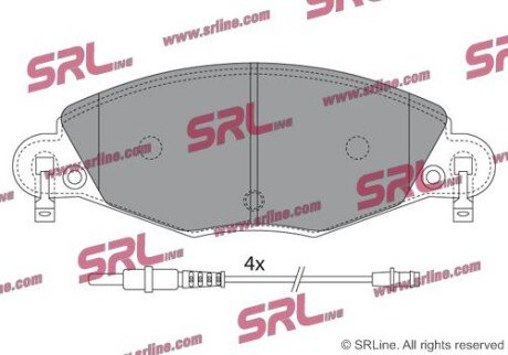 Фото автозапчастини гальмівні(тормозні) колодки SRLine S700288