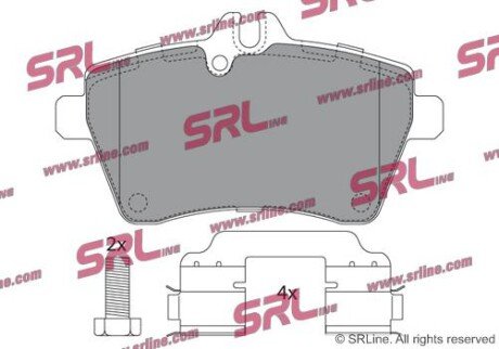 Фото автозапчасти гальмівні(тормозні) колодки SRLine S700296