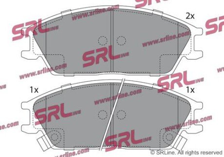 Фото автозапчасти гальмівні(тормозні) колодки SRLine S700309
