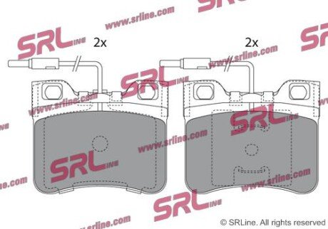Фото автозапчасти гальмівні(тормозні) колодки SRLine S700312