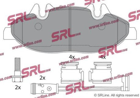 Фото автозапчасти гальмівні(тормозні) колодки SRLine S700314