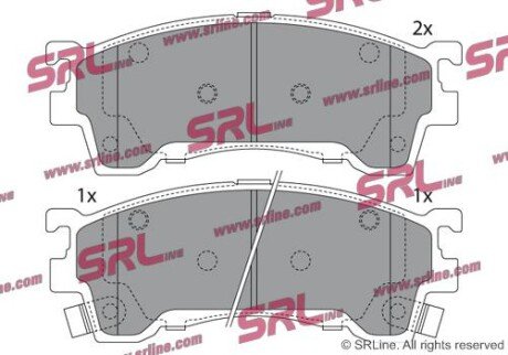 Фото автозапчасти гальмівні(тормозні) колодки SRLine S700320