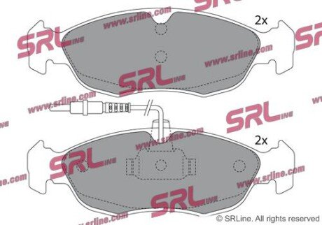 Фото автозапчасти гальмівні(тормозні) колодки SRLine S700322
