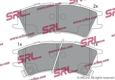 Фото автозапчасти гальмівні(тормозні) колодки SRLine S700341
