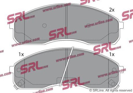 Фото автозапчасти гальмівні(тормозні) колодки SRLine S700382