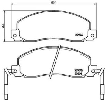 Фото автозапчасти гальмівні(тормозні) колодки SRLine S700389