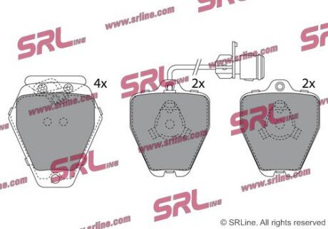 Фото автозапчасти гальмівні(тормозні) колодки SRLine S700423