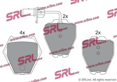 Фото автозапчасти гальмівні(тормозні) колодки SRLine S700482