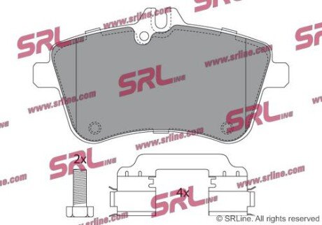 Фото автозапчасти гальмівні(тормозні) колодки SRLine S700496