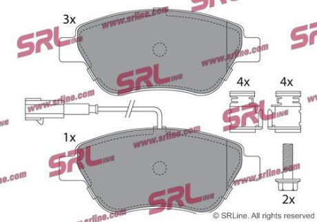 Фото автозапчасти гальмівні(тормозні) колодки SRLine S700497