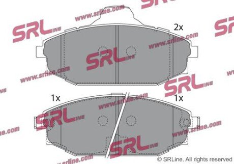 Фото автозапчасти гальмівні(тормозні) колодки SRLine S700514