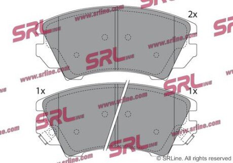 Фото автозапчасти гальмівні(тормозні) колодки SRLine S700520
