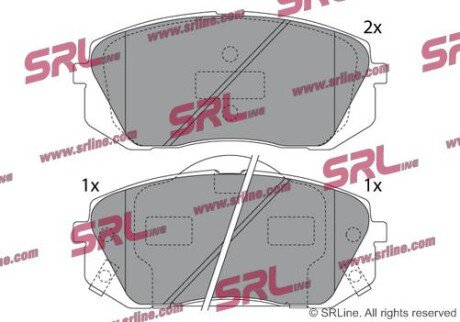 Фото автозапчасти гальмівні(тормозні) колодки SRLine S700527