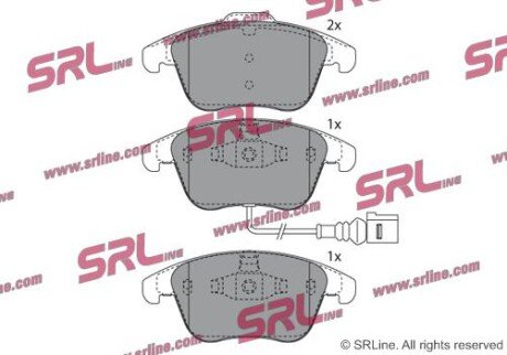 Фото автозапчасти гальмівні(тормозні) колодки SRLine S700534 (фото 1)