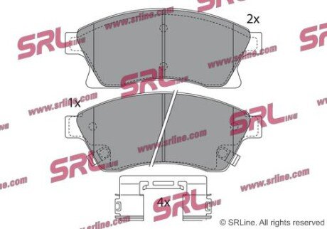 Фото автозапчасти гальмівні(тормозні) колодки SRLine S700545