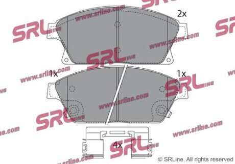 Фото автозапчасти гальмівні(тормозні) колодки SRLine S700561