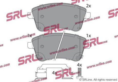 Фото автозапчасти гальмівні(тормозні) колодки SRLine S700562