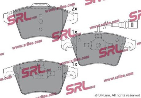 Фото автозапчасти гальмівні(тормозні) колодки SRLine S700586