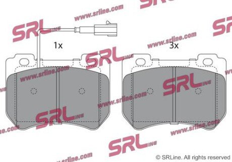 Фото автозапчастини гальмівні(тормозні) колодки SRLine S700596