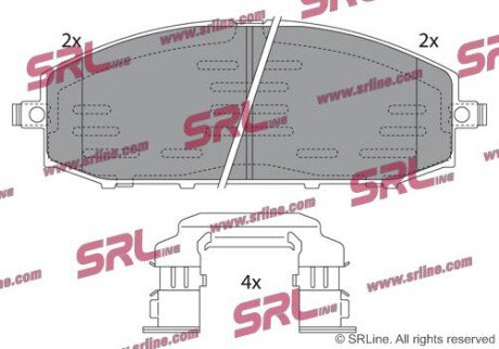 Фото автозапчасти гальмівні(тормозні) колодки SRLine S700600