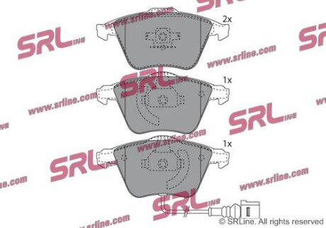 Фото автозапчасти гальмівні(тормозні) колодки SRLine S700602