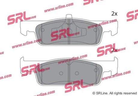 Фото автозапчасти гальмівні колодки дискові SRLine S700617