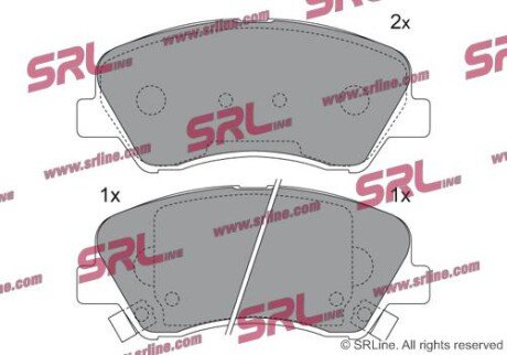 Фото автозапчасти гальмівні колодки дискові SRLine S700620
