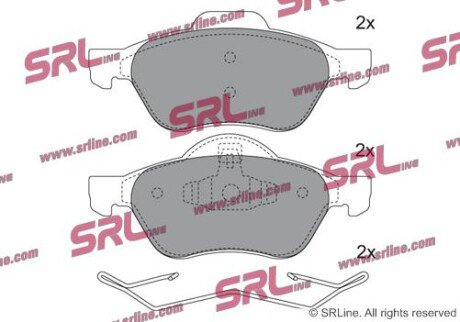 Фото автозапчасти гальмівні колодки дискові SRLine S700621