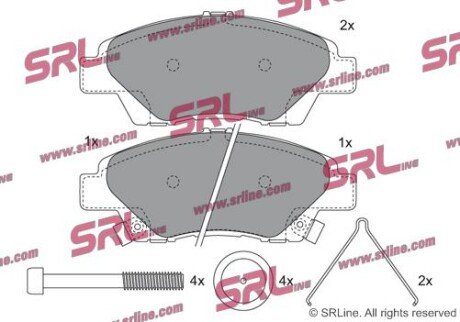 Фото автозапчасти гальмівні колодки дискові SRLine S700624