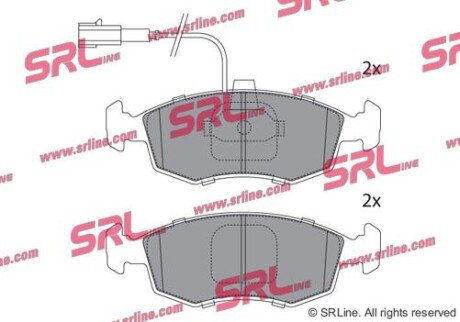 Фото автозапчасти гальмівні колодки дискові SRLine S700638