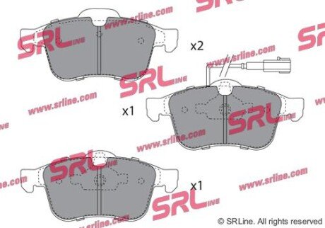 Фото автозапчасти гальмівні колодки дискові SRLine S700644