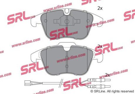 Фото автозапчасти гальмівні колодки дискові SRLine S700649