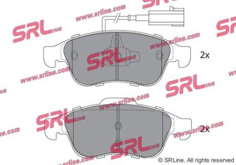 Фото автозапчастини гальмівні колодки дискові SRLine S700664
