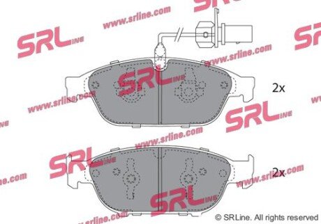 Фото автозапчастини гальмівні колодки дискові SRLine S700668