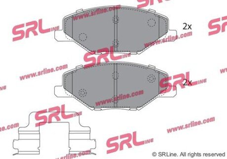 Фото автозапчасти гальмівні колодки дискові SRLine S700674