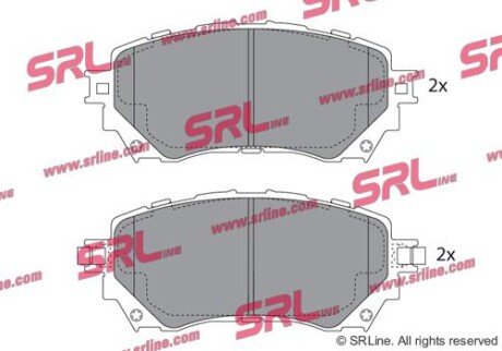 Фото автозапчасти гальмівні колодки дискові SRLine S700686