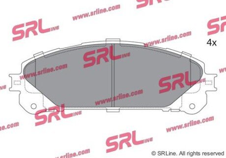 Фото автозапчасти гальмівні колодки дискові SRLine S700699