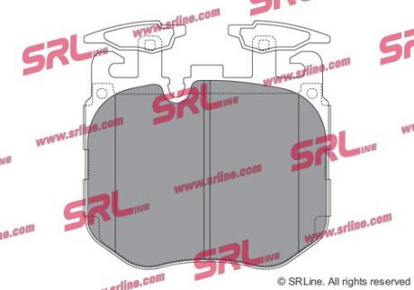 Фото автозапчасти гальмівні колодки дискові SRLine S700711