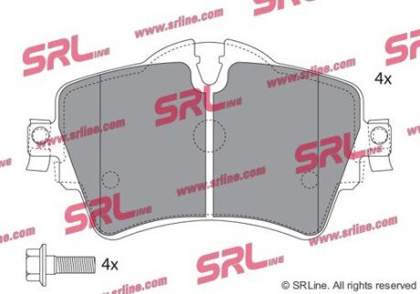 Фото автозапчасти гальмівні колодки дискові SRLine S700718