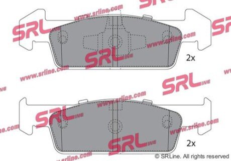 Фото автозапчасти гальмівні колодки дискові SRLine S700723