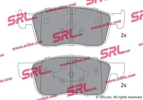 Фото автозапчасти гальмівні колодки дискові SRLine S700724
