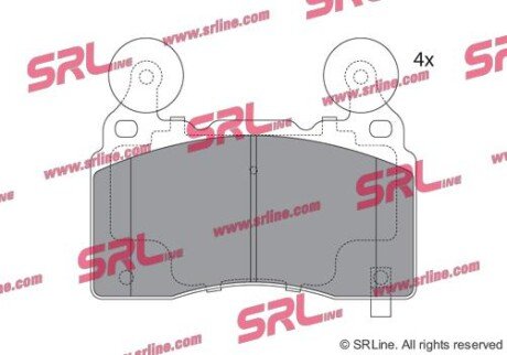 Фото автозапчасти гальмівні колодки дискові SRLine S700747