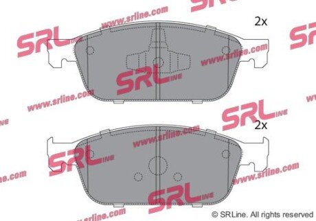 Фото автозапчасти гальмівні колодки дискові SRLine S700749