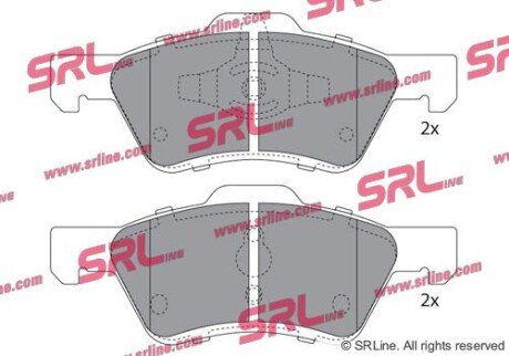 Фото автозапчасти гальмівні колодки дискові SRLine S700751
