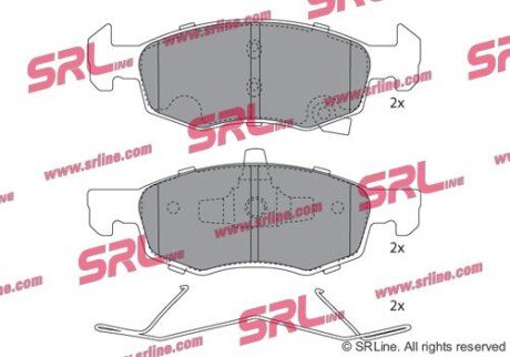 Фото автозапчасти гальмівні колодки CORSA E (X15), 09.14 SRLine S700791