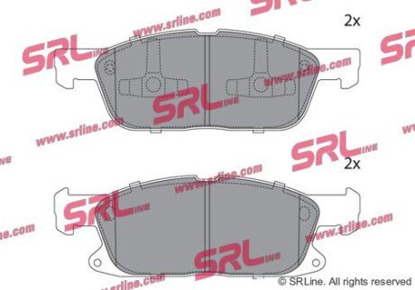 Фото автозапчастини гальмівні колодки S-MAX (CJ, WA6), 01. SRLine S700818