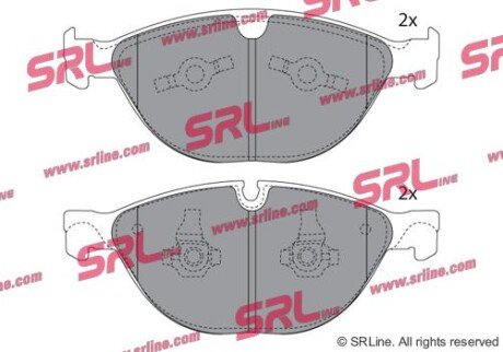 Фото автозапчасти гальмівні колодки 6 (E63), 09.03-12.10 SRLine S700884