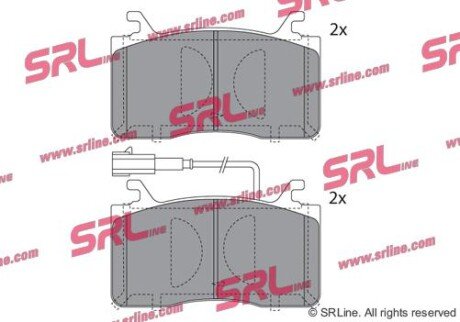 Фото автозапчастини колодки гальмівні SRLine S700885