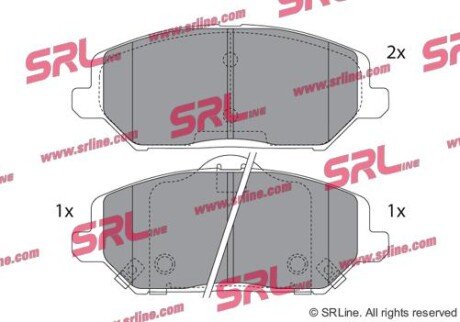 Фото автозапчасти комплект гальмівних колодок SRLine S700919